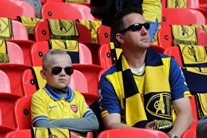 Triumphant Arsenal Fans at Wembley Before FA Cup Victory over Aston Villa, May 30, 2015
