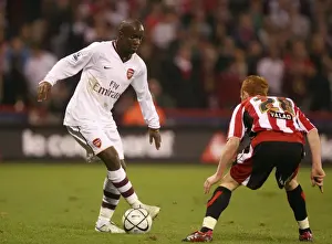 Sheffield United V Arsenal 2007-08 Prints: Triumphant Diarra: Arsenal Crushes Sheffield United 3-0 in Carling Cup