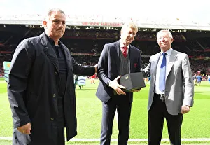 Manchester United V Arsenal 2017-18 Prints: Triumvirate of Football Legends: Wenger