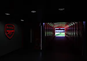 The Tunnel at Emirates Stadium: Arsenal vs Aston Villa, Premier League 2021-22