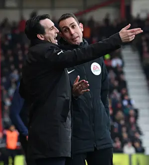 AFC Bournemouth V Arsenal 2018-19 Prints: Unai Emery at AFC Bournemouth: Premier League Clash (2018-19)