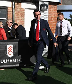 Unai Emery Arrives at Craven Cottage Ahead of Fulham vs. Arsenal Premier League Clash (2018-19)