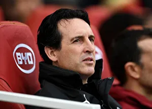 Arsenal V Tottenham Hotspur 2018-19 Prints: Unai Emery: Arsenal Coach Ahead of Arsenal vs. Tottenham Hotspur, Premier League 2018-19