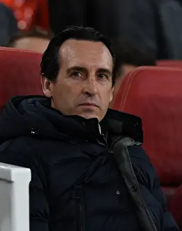 Arsenal V Stade Rennais 2018-19 Prints: Unai Emery: Arsenal Coach Ahead of Europa League Clash with Stade Rennais