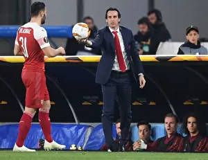 Napoli V Arsenal 2018-19 Prints: Unai Emery and Arsenal Face Napoli in Europa League Showdown, Naples 2019