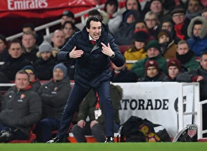Images Dated 19th January 2019: Unai Emery and Arsenal Face Off Against Chelsea in Premier League Clash at Emirates Stadium, 2019