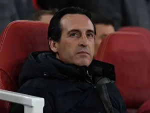 Arsenal V Stade Rennais 2018-19 Prints: Unai Emery: Arsenal Head Coach Ahead of Europa League Clash with Stade Rennais