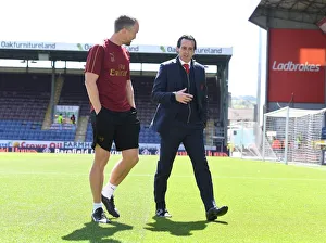 Unai Emery and Darren Burgess of Arsenal Before Burnley Clash, 2018-19 Premier League