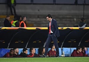 Napoli v Arsenal 2018-19 Collection: Unai Emery Faces Napoli in Europa League Quarterfinals, 2018-19
