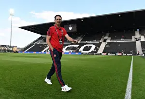 Unai Emery Inspects Angers Stade Raymond Kopa Pitch Ahead of Arsenal Friendly