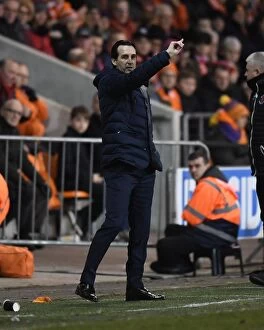 Images Dated 5th January 2019: Unai Emery Leads Arsenal Against Blackpool in FA Cup Clash