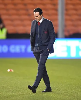 Blackpool V Arsenal - FA Cup 2019 Prints: Unai Emery Leads Arsenal at Blackpool FA Cup Match, 2019