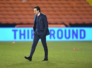Blackpool V Arsenal - FA Cup 2019 Prints: Unai Emery Leads Arsenal Against Blackpool in FA Cup Third Round