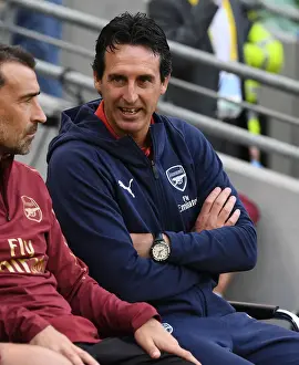 Arsenal V Chelsea Pre Season Friendly 2018-19 Prints: Unai Emery Leads Arsenal Against Chelsea in 2018 International Champions Cup, Dublin