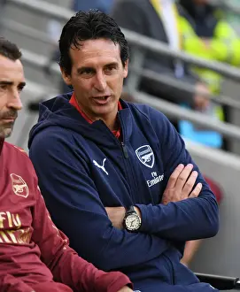 Arsenal V Chelsea Pre Season Friendly 2018-19 Prints: Unai Emery Leads Arsenal Against Chelsea in 2018 International Champions Cup, Dublin