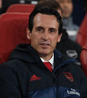 Images Dated 24th October 2019: Unai Emery Leads Arsenal in Europa League Battle at Emirates Stadium