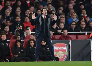 Arsenal V SSC Napoli 2018-19 Prints: Unai Emery Leads Arsenal in Europa League Battle Against Napoli