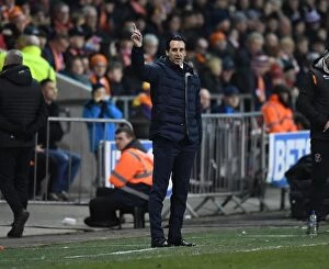 Images Dated 5th January 2019: Unai Emery Leads Arsenal in FA Cup Clash against Blackpool