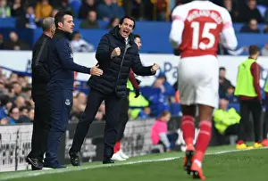 Everton V Arsenal 2018-19 Prints: Unai Emery Leads Arsenal in Intense Premier League Showdown Against Everton (2018-19)
