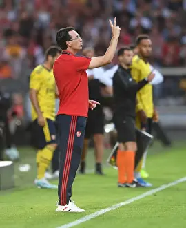 Unai Emery Leads Arsenal in Pre-Season Friendly Against Angers, France (July 2019)