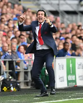 Cardiff City V Arsenal 2018-19 Prints: Unai Emery Leads Arsenal in Premier League Battle against Cardiff City