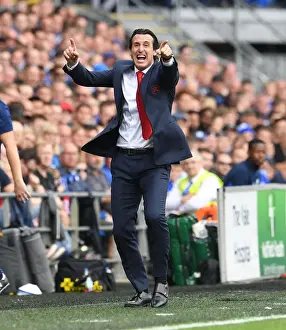 Cardiff City V Arsenal 2018-19 Prints: Unai Emery Leads Arsenal in Premier League Clash against Cardiff City