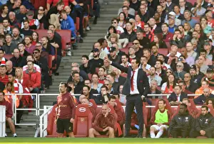 Arsenal V Watford 2018-19 Prints: Unai Emery Leads Arsenal in Premier League Clash Against Watford (2018-19)