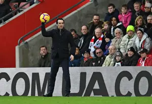 Southampton V Arsenal 2018-19 Prints: Unai Emery Leads Arsenal Against Southampton in Premier League Clash (2018-19)