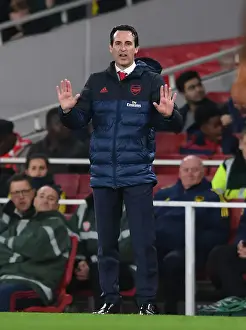 Arsenal V Vitoria Club 2019-20 Prints: Unai Emery Leads Arsenal Against Vitoria Guimaraes in Europa League Group F