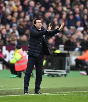 West Ham United V Arsenal 2018-19 Prints: Unai Emery Leads Arsenal Against West Ham United in Premier League Clash
