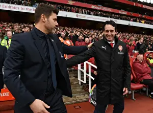 Arsenal V Tottenham Hotspur 2018-19 Prints: Unai Emery and Mauricio Pochettino Face Off: Arsenal v Tottenham Hotspur