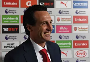 Arsenal V West Ham United 2018-19 Prints: Unai Emery Pre-Match Interview: Arsenal vs West Ham United (2018-19)