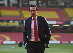 Unai Emery Scouting Watford Pitch Ahead of Arsenal-Watford Clash (2018-19)