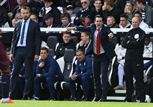 Fulham V Arsenal 2018-19 Prints: Unai Emery and Slavisa Jokanovic Face Off: Fulham vs. Arsenal, Premier League 2018-19