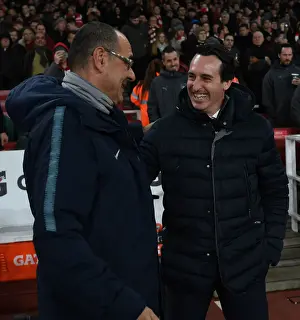 Unai Emery vs. Maurizio Sarri: A Premier League Showdown - Arsenal FC vs. Chelsea FC, London 2019: The Clash of Coaches at Emirates Stadium