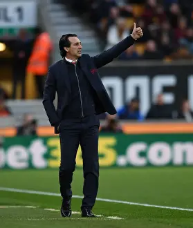 Wolverhampton Wanderers V Arsenal 2018-19 Prints: Unai Emery vs. Wolverhampton Wanderers: Arsenal's Premier League Showdown (2018-19)