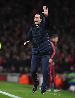 Arsenal V Manchester United FA Cup 2018-19 Prints: Unai Emery's Determination: Arsenal vs Manchester United FA Cup Clash