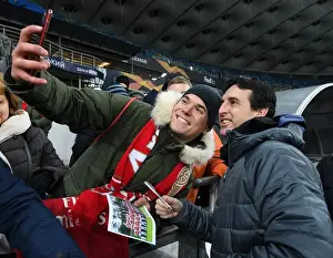 Unai Emery's Selfie Moment with Arsenal Fan at Vorskla Poltava Match