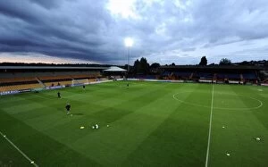 Images Dated 4th October 2012: Underhill the home of Barnet FC. Arsenal U19 0: 0 Olympiacos U19. NextGen Series