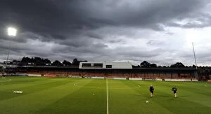 Images Dated 4th October 2012: Underhill the home of Barnet FC. Arsenal U19 0: 0 Olympiacos U19. NextGen Series