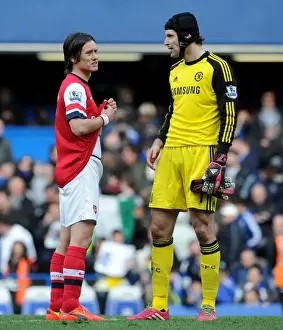 United Moment: Rosicky and Cech's Chat Amidst the Chelsea-Arsenal Rivalry (2013-14)