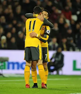Unstoppable Arsenal Duo: Ozil and Sanchez Score First Goals vs. West Ham United (2016-17)