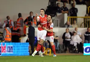 Tottenham Hotspur V Arsenal 2010-2011 Prints: Unstoppable Arsenal Duo: Van Persie and Nasri's Comeback - Thrilling 3-3 Battle Against Tottenham