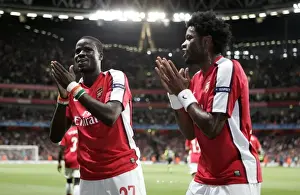 Arsenal V Celtic 2009-10 Prints: Unstoppable Duo: Eboue