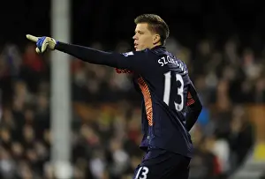 Unyielding Guardian: Wojciech Szczesny in Action at Fulham (2011-12)