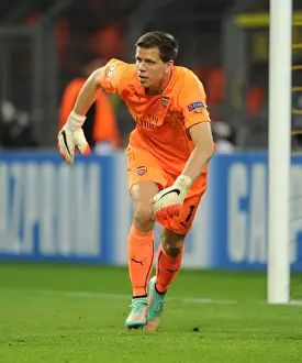 Borussia Dortmund V Arsenal 2014-15 Prints: Unyielding Szczesny: Arsenal's Fortress at Borussia Dortmund