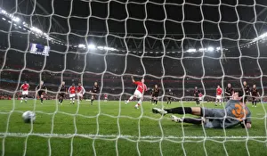 Arsenal V AS Roma 2008-9 Prints: Van Persie Scores Penalty: Arsenal Leads AS Roma 1-0 in Champions League