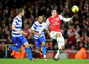 Arsenal V Queens Park Rangers 2011-12 Prints: Van Persie vs. Connolly: A Battle for Control - Arsenal vs. QPR, 2011-12 Premier League