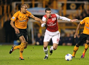 Wolverhampton Wanderers V Arsenal 2011-12 Prints: Van Persie vs. Henry