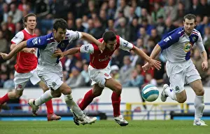 Blackburn Rovers V Arsenal 2007-8 Prints: Van Persie vs. Nelson: A Battle at Ewood Park - Arsenal vs. Blackburn, 2007